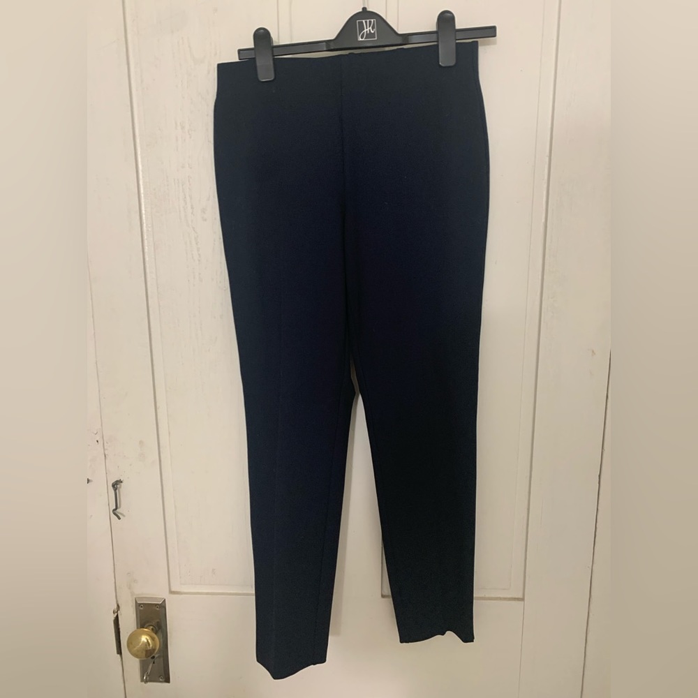 Navy blue ecru suit pants NWT